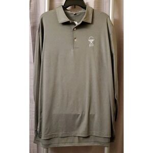 Peter Millar Summer Comfort Mens Sz X-Large Gray FL‎ Gold Cup ProAm Golf Polo